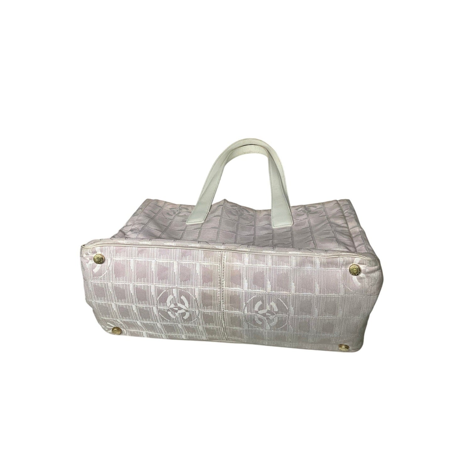 White textured handbag on a white background
