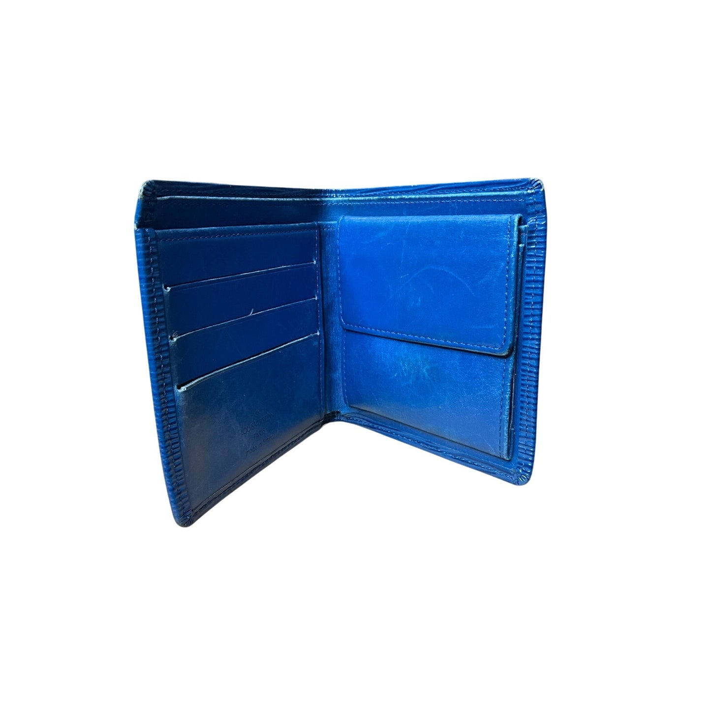 Louis Vuitton Blue Leather Wallet