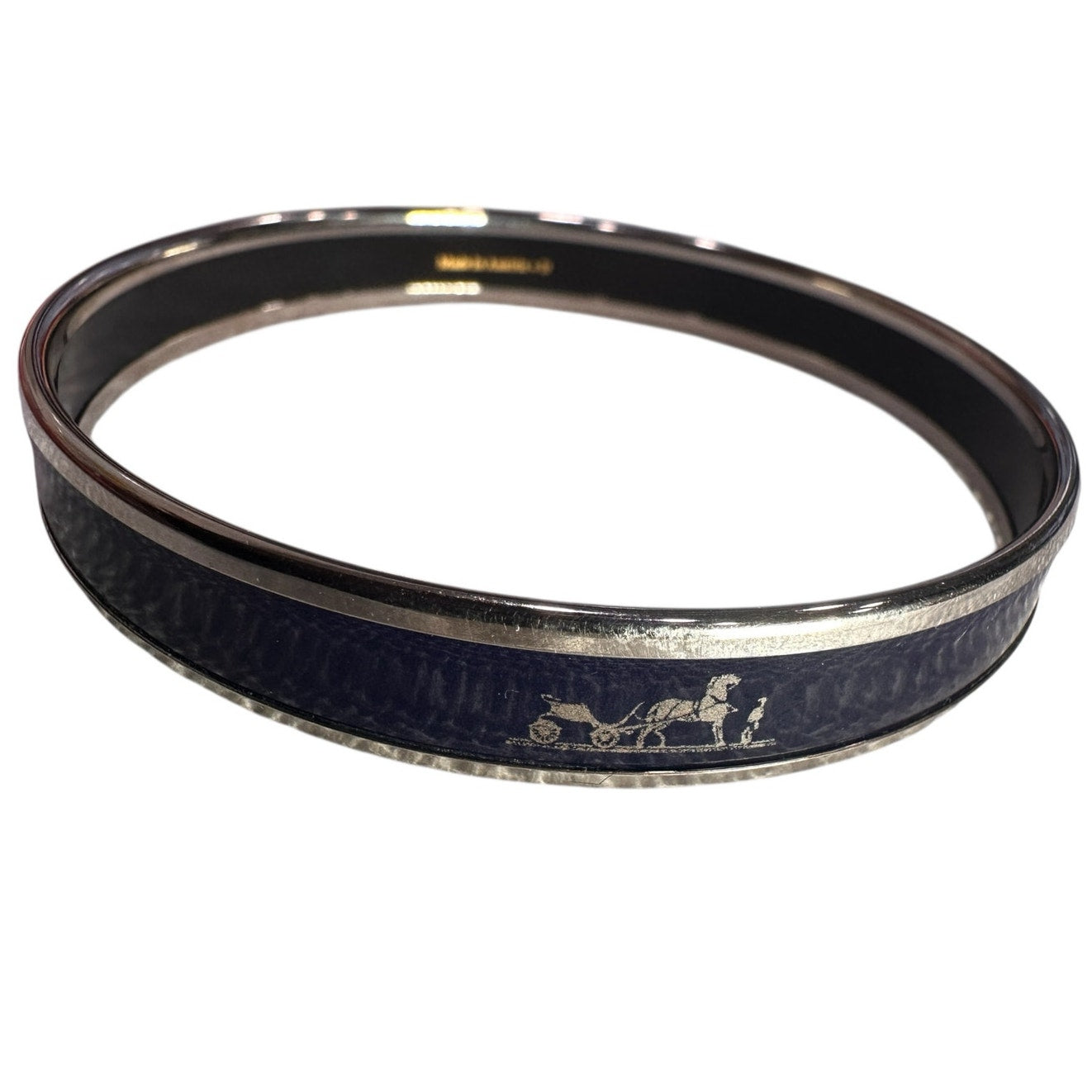 Hermes Caleche Blue Bangle