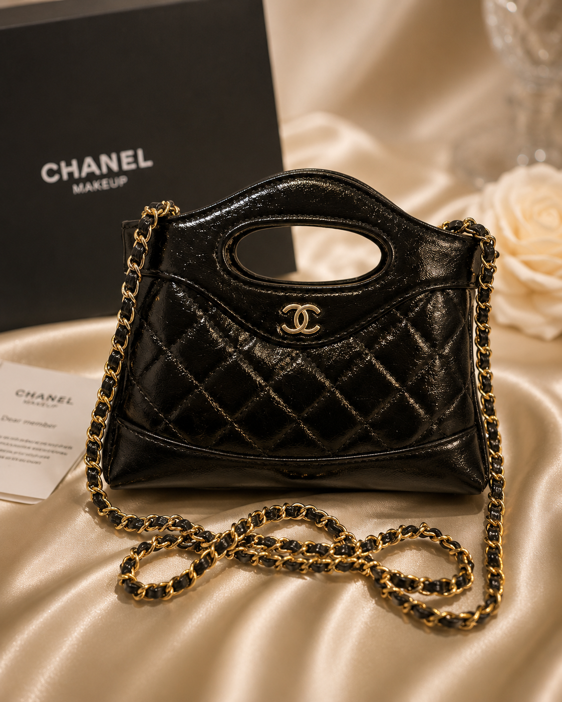 CHANEL GWP MINI NANO BAG | BLACK OR WHITE | QUILTED CHAIN CROSSBODY