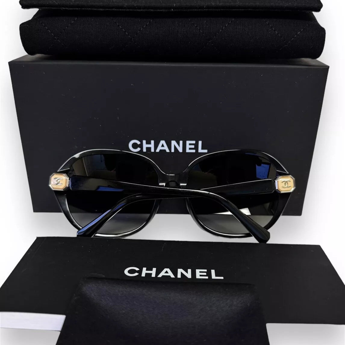 Chanel Cocomark Logo Oversized Sunglasses - Clairely Amazing
