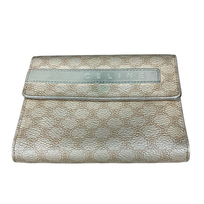 Celine Beige Macadam Tri-Fold Wallet