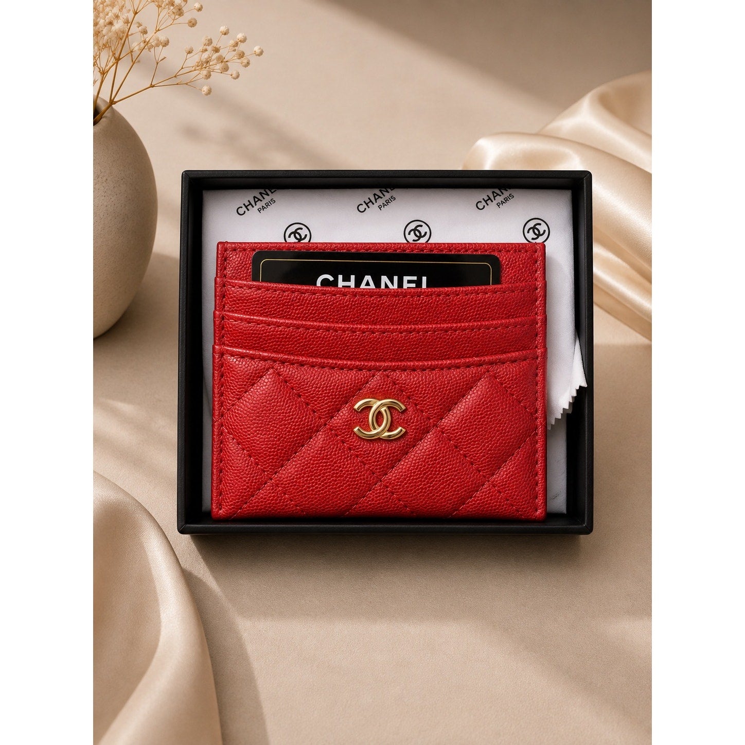 Quilted GWP Card Holder with Gift Box – Multiple Colors