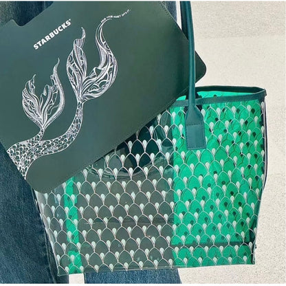 Starbucks China Exclusive Mermaid Jelly Tote ✨ Rare Find • Limited Release • Collector Piece
