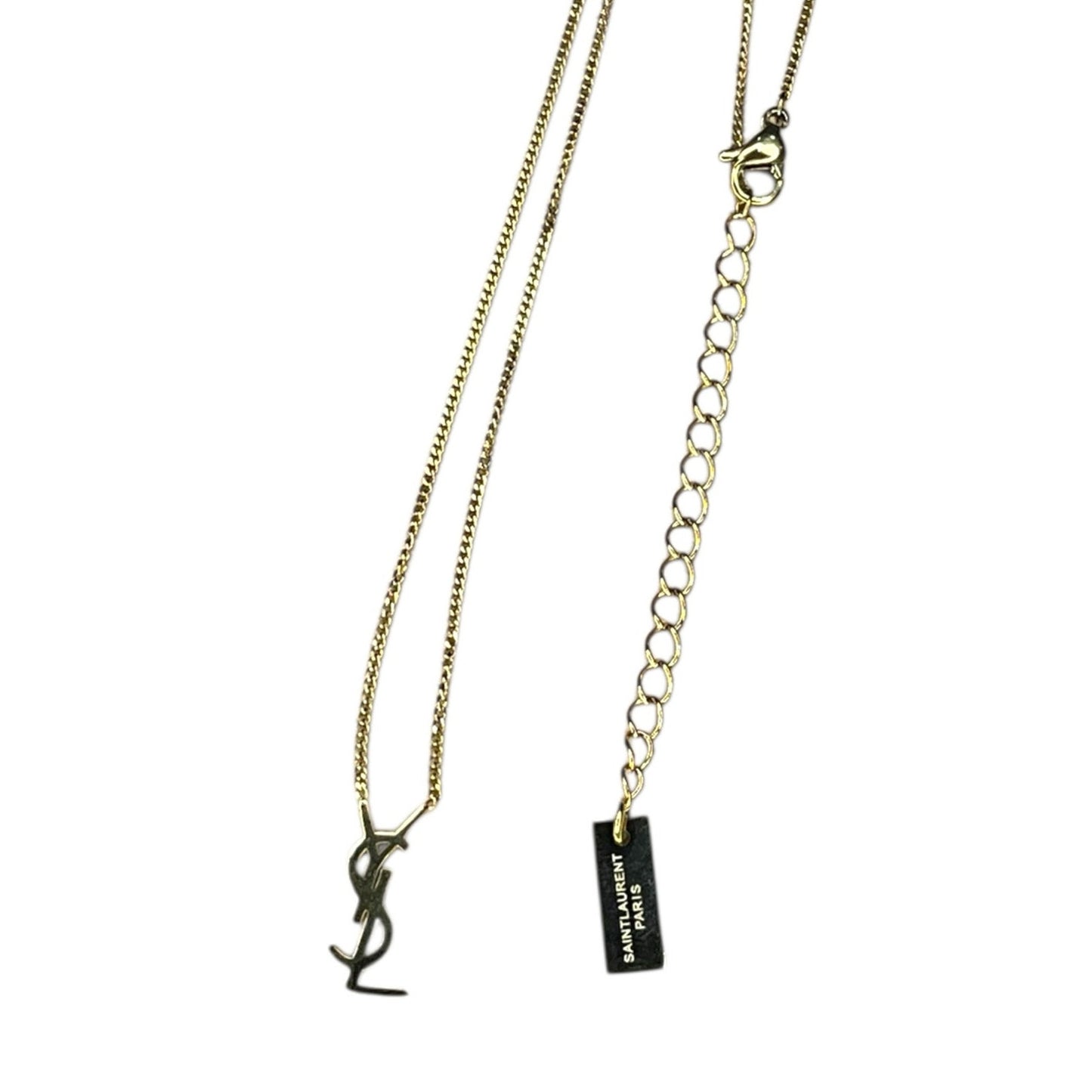 Minimal Letter Pendant Necklace – Gold Tone Slim Chain