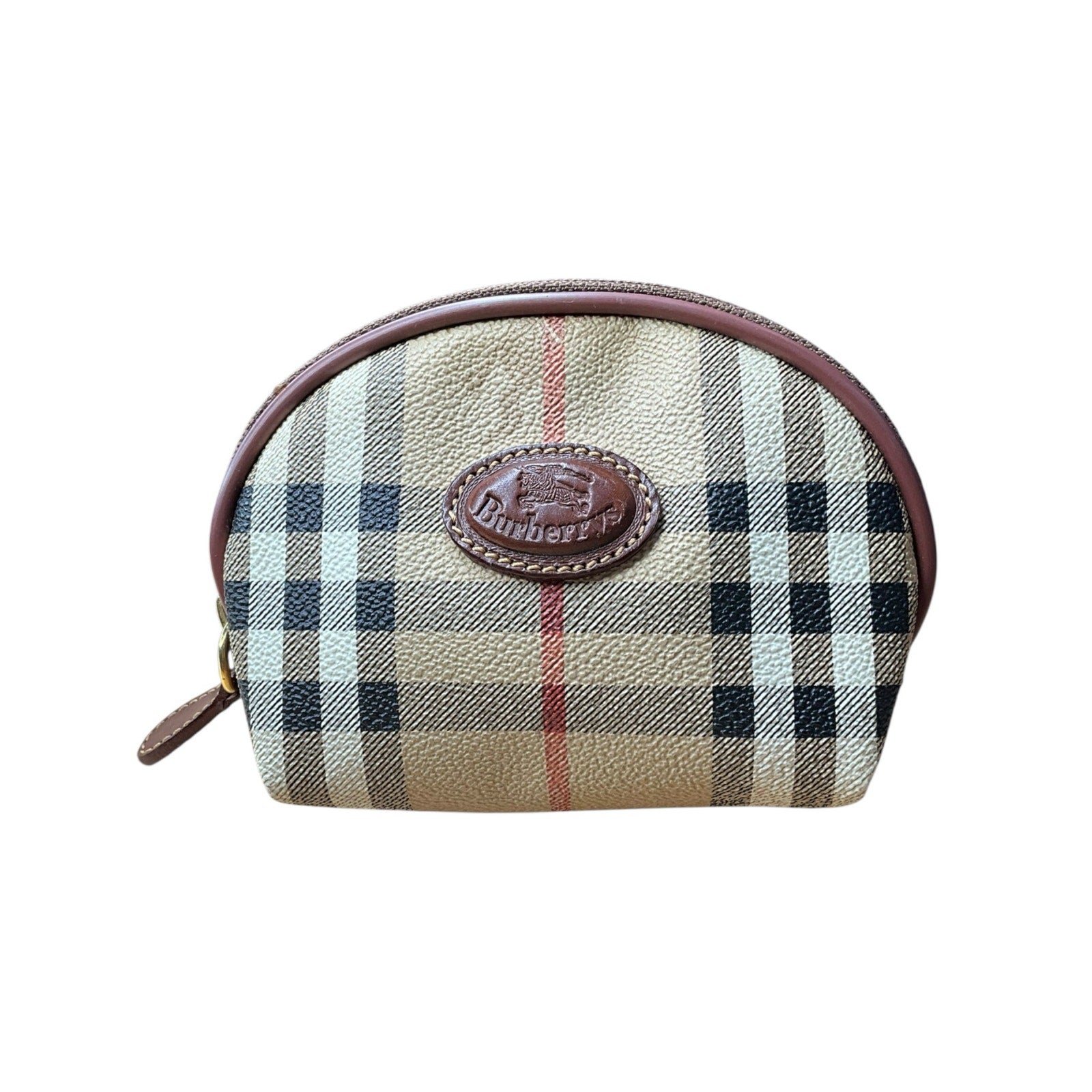 Authentic Burberry Nova Check Coin Purse / Small Zip Pouch