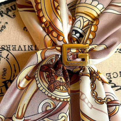 Gucci G logo gold plating gold ladies scarf ring