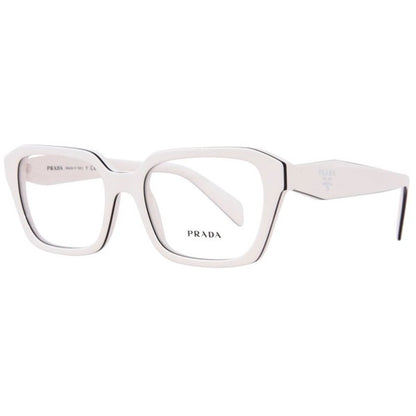 Prada White Eyeglasses Women's Havana Full Rim Cat Eye