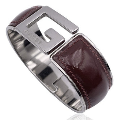 Gucci leather bangle bracelet