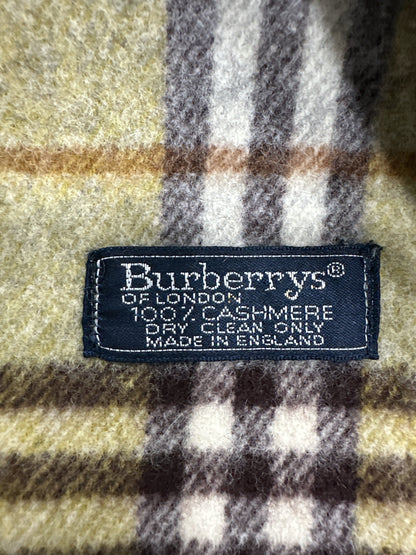 Burberry 100% Cashmere Scarf Olive Green - Clairely Amazing
