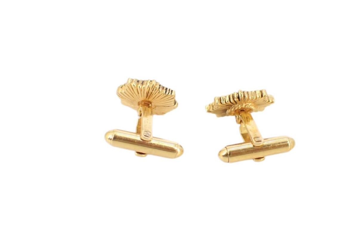 Chanel Cufflinks GP Antique CC 1984 Gold - Clairely Amazing