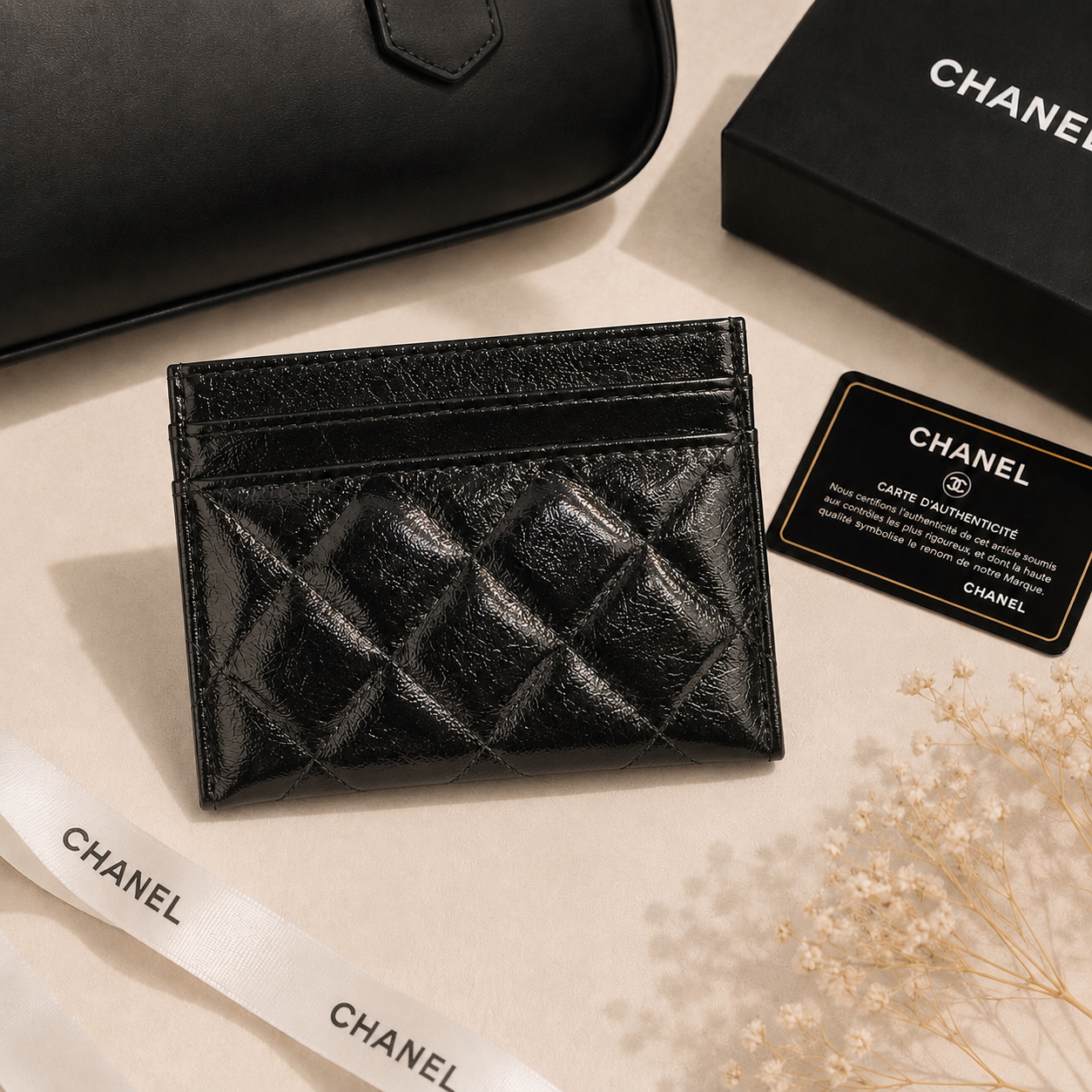Chanel Beaute GWP Leather Card Holder – Multiple Logo Designs