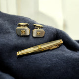 CELINE Tie Clip & Cuff Link Set - Clairely Amazing