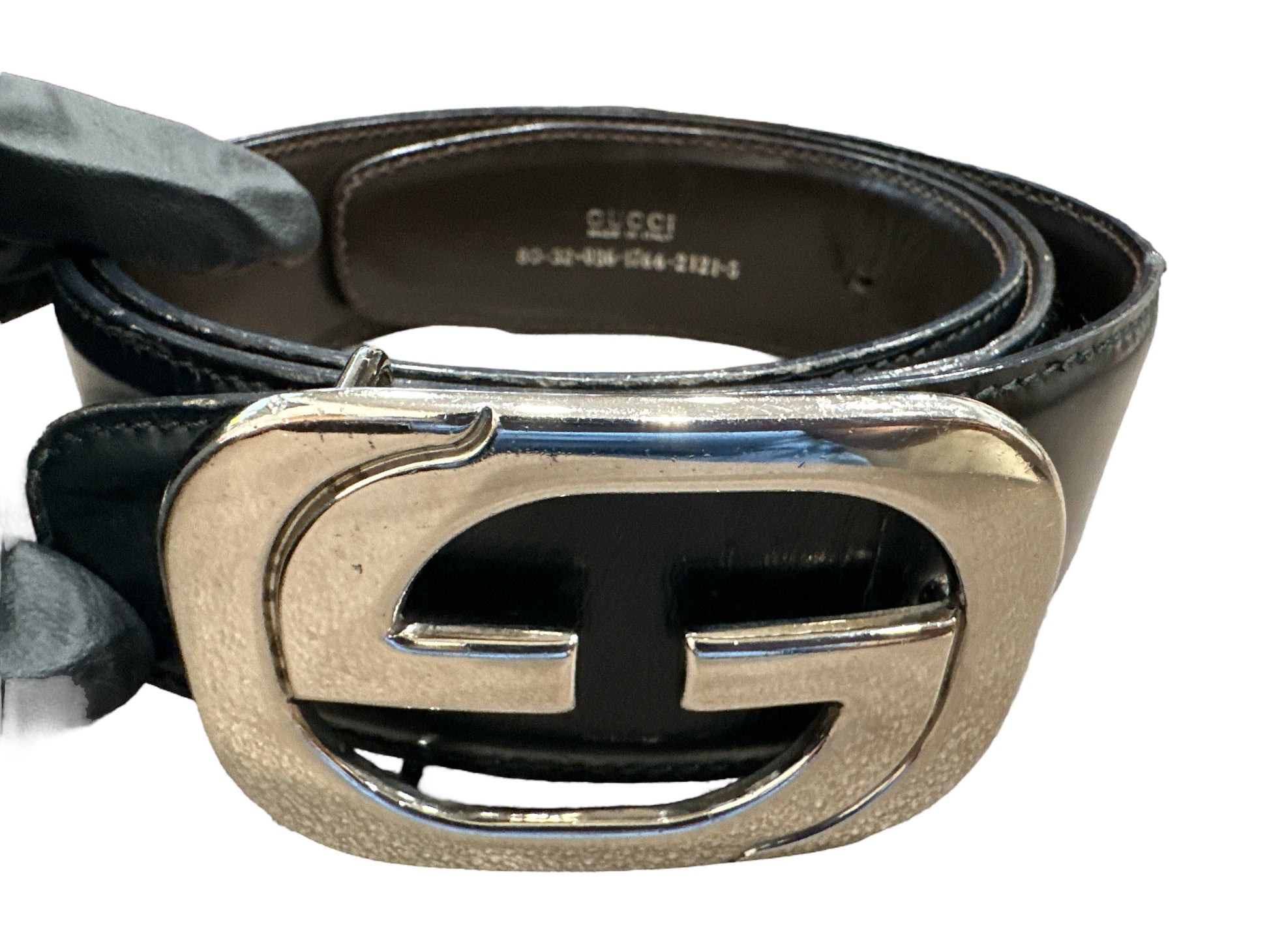 Gucci GG interlocking Silver Buckle Belt - Clairely Amazing