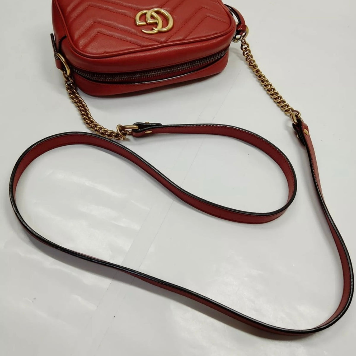 Gucci Marmont Crossbody Bag Red - Clairely Amazing