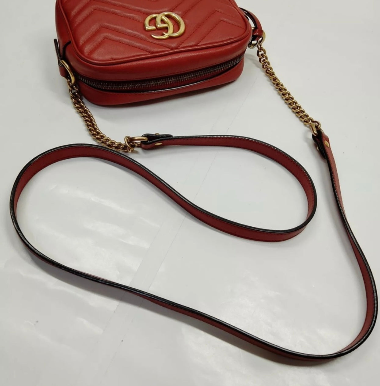 Gucci Marmont Crossbody Bag Red - Clairely Amazing