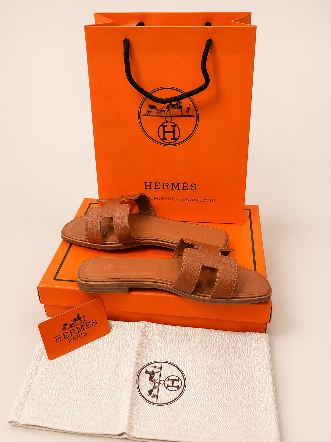 👑 Clairely Select Leather H Slide Sandals