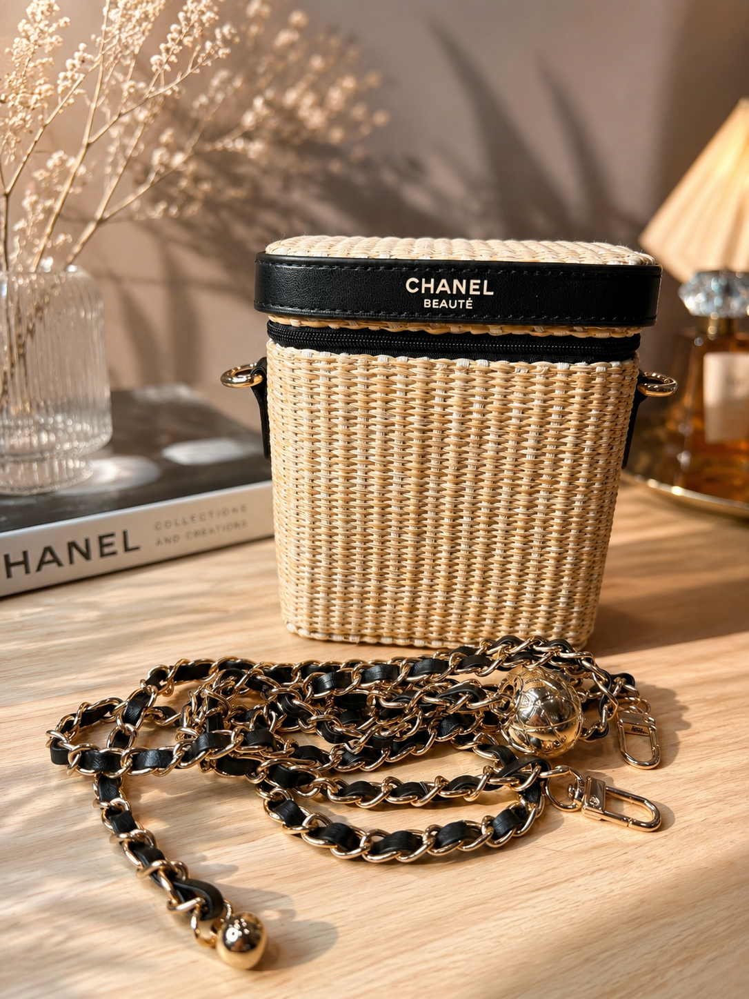 Chanel Beauté Straw Pouch – GWP Summer Cosmetic Case