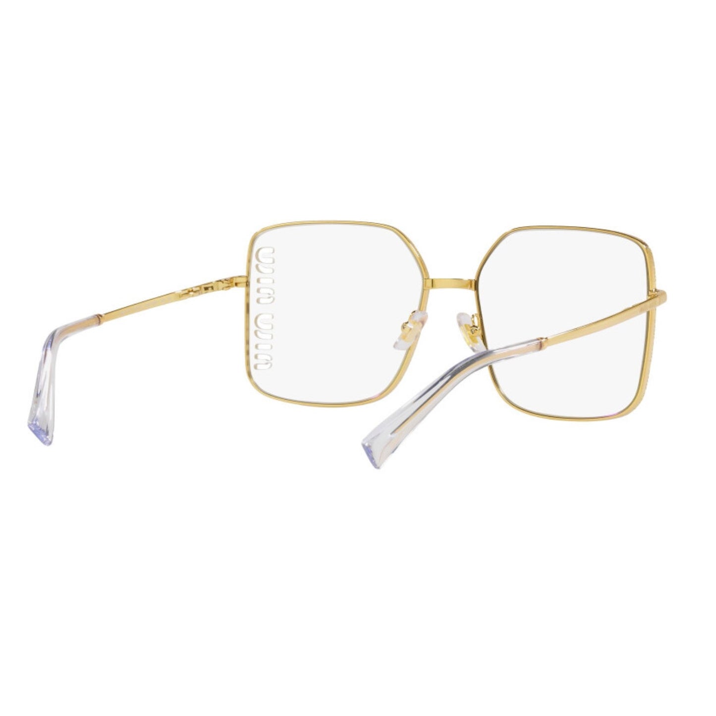 Miu Miu Eyewear Logo-Engraved Square-Frame Glasses