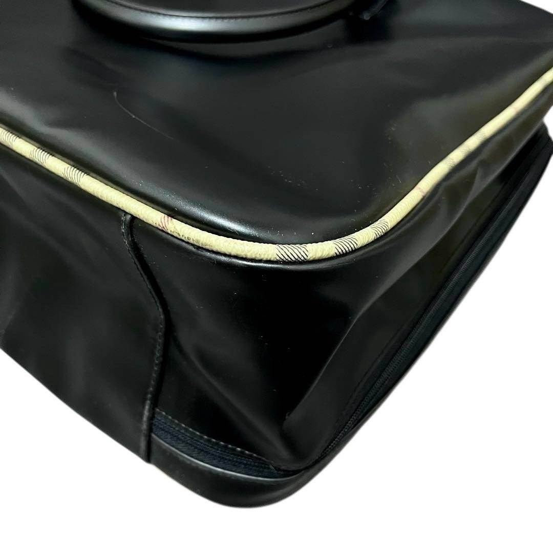 Authentic Burberry 00s Square Boston Travel Bag