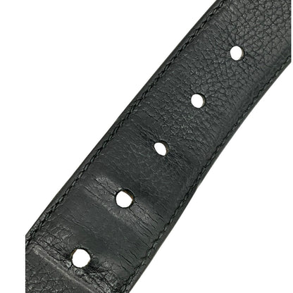 Gucci Black Silver Belt