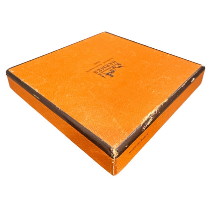 Hermes Paris Pink Enamel Gold Bangle Bracelet with Box