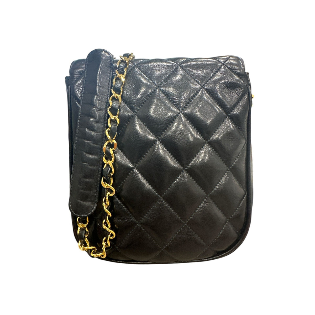 Chanel Lambskin Quilted Flap Crossbody Black - Clairely Amazing