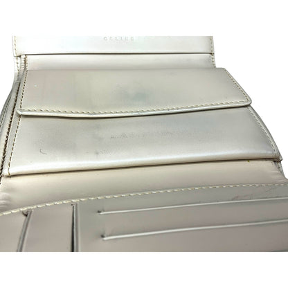 Celine Beige Macadam Tri-Fold Wallet