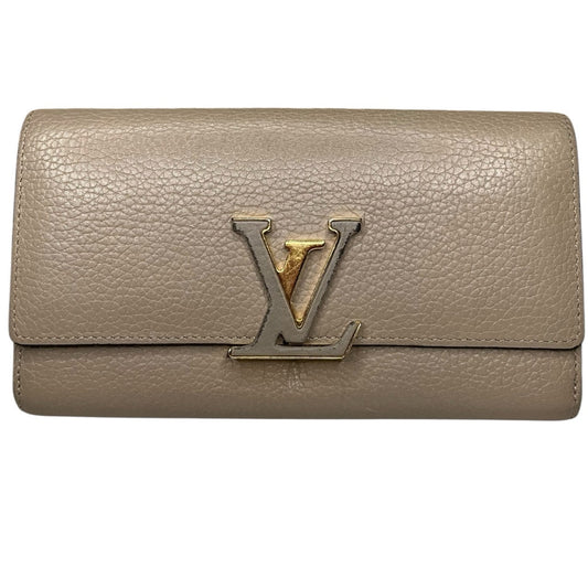 Louis Vuitton Taurillon Capucines Wallet Galet