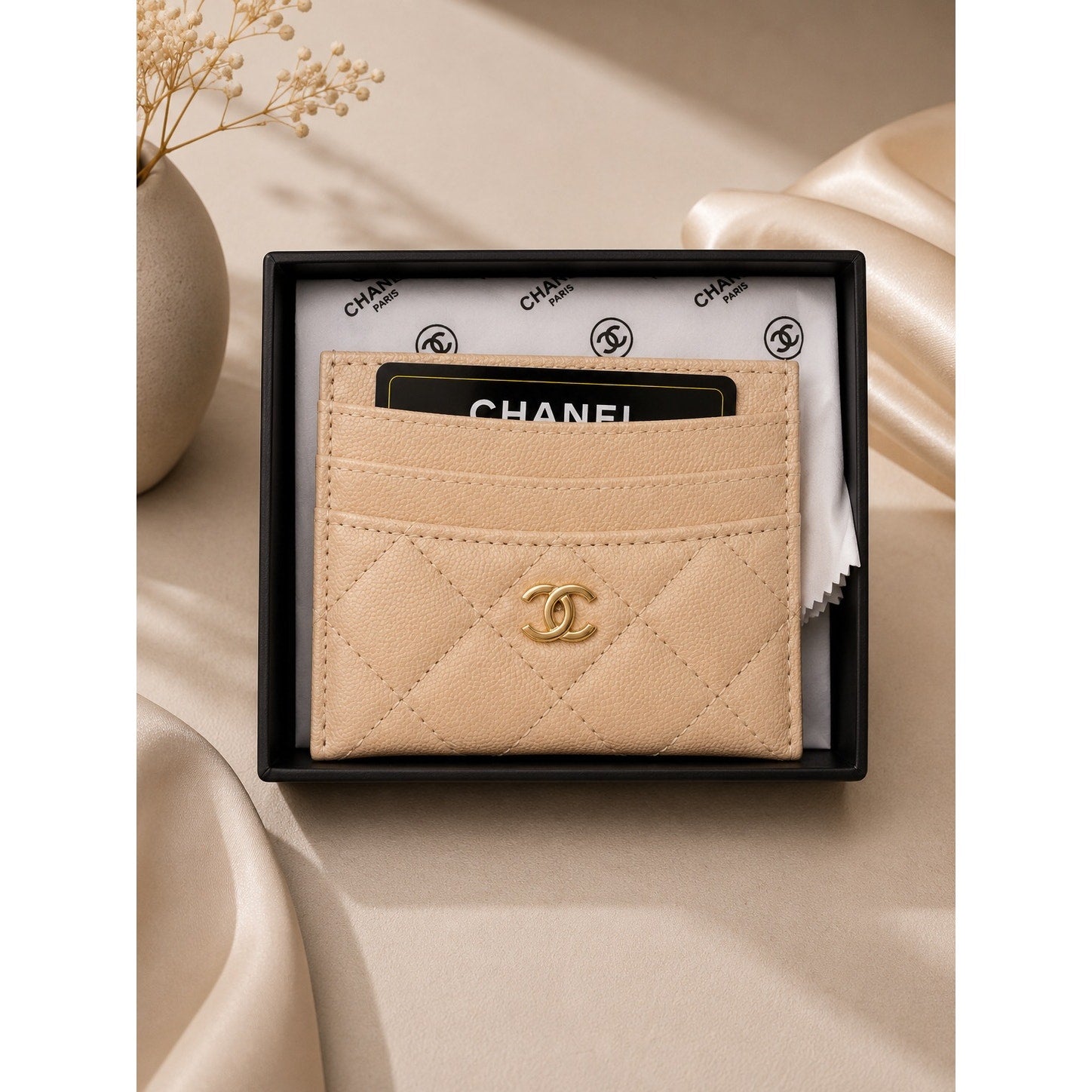 Quilted GWP Card Holder with Gift Box – Multiple Colors