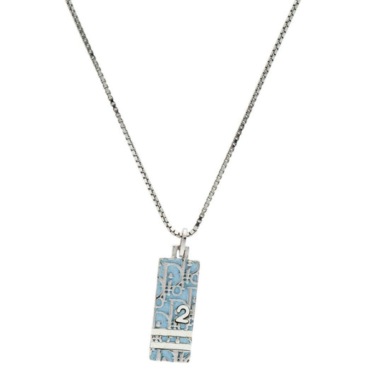 Dior Light Blue Trotter Necklace