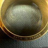Hermes  Belt Buckle Scarf Ring Gold Plated - Clairely Amazing