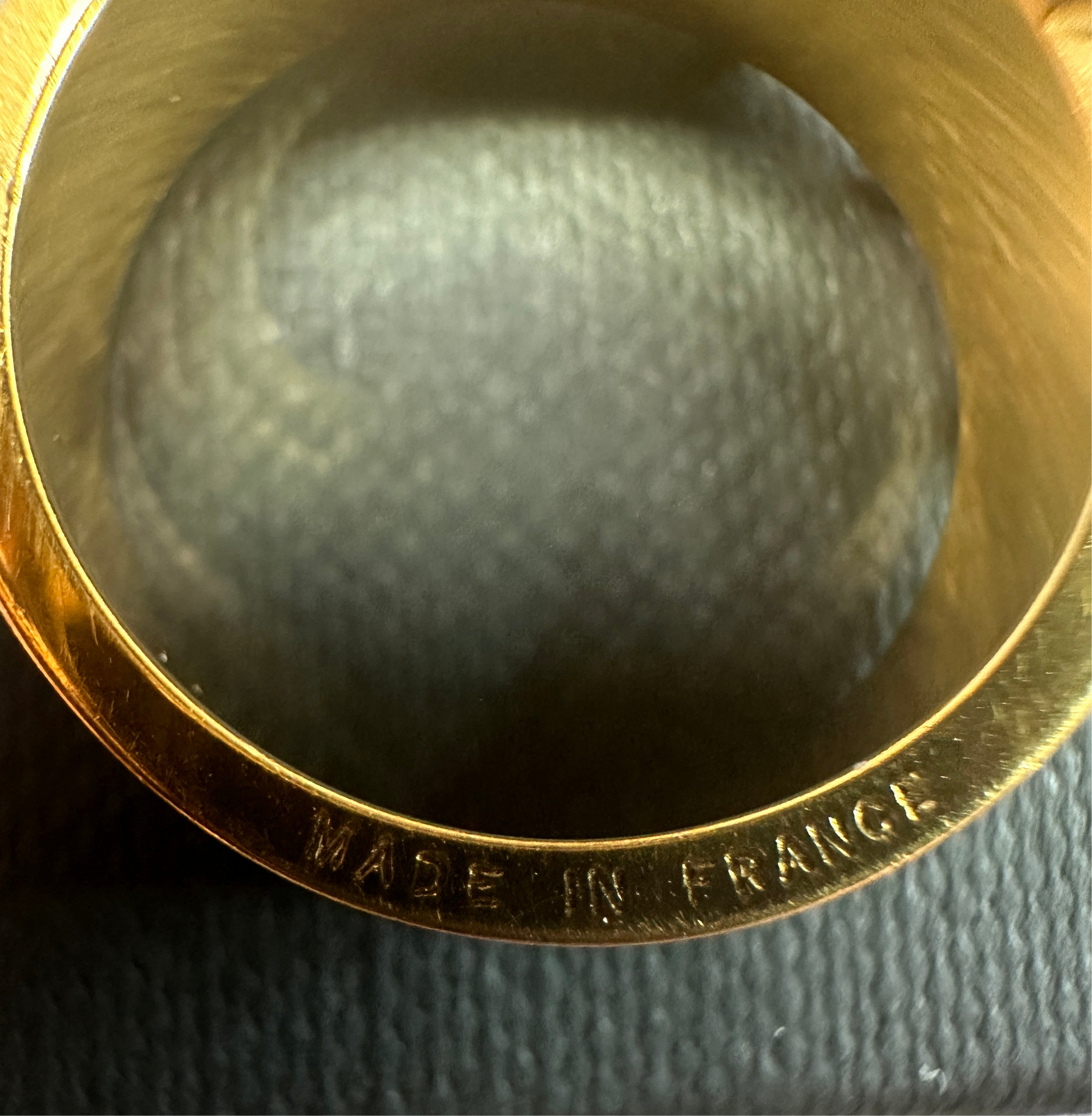Hermes  Belt Buckle Scarf Ring Gold Plated - Clairely Amazing