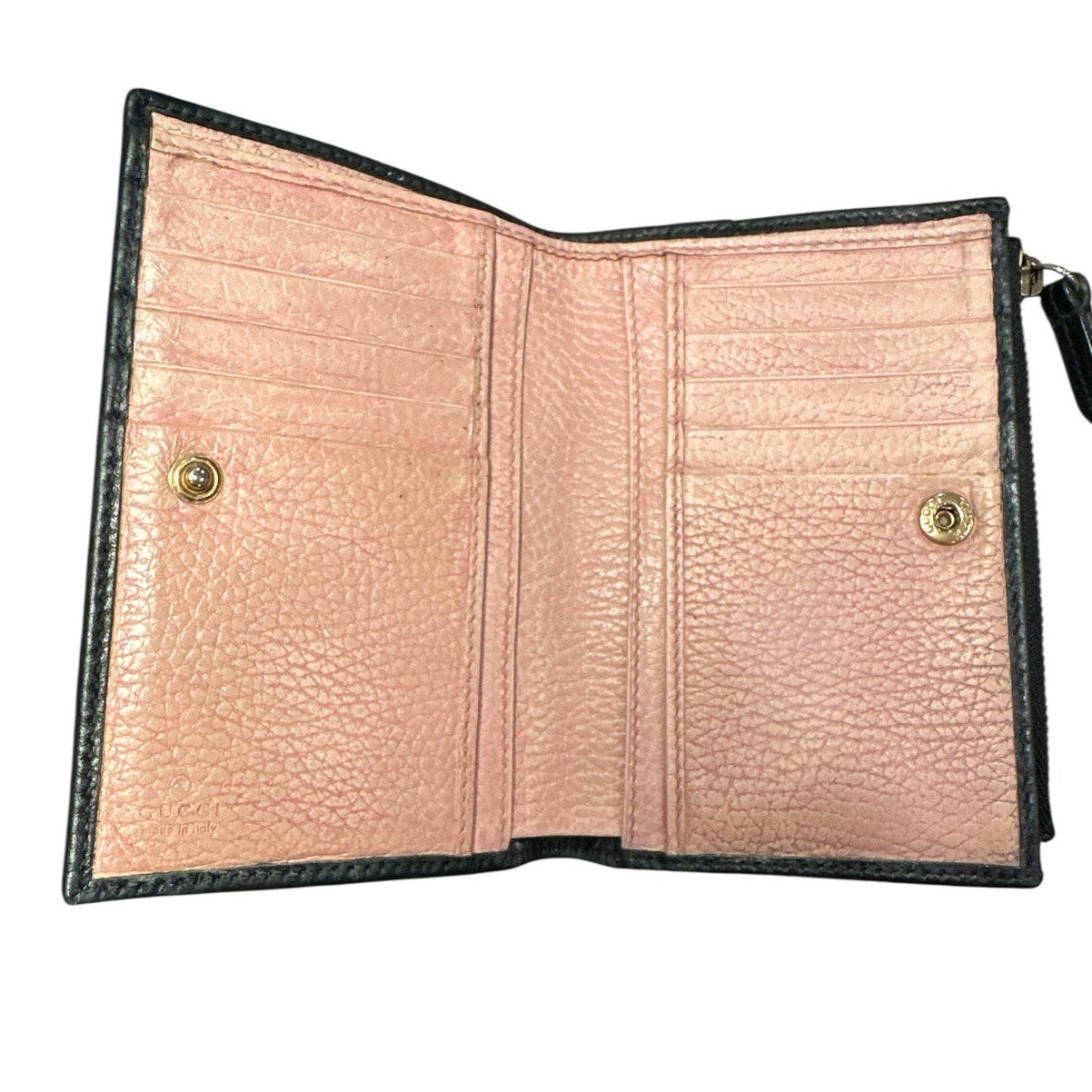 Gucci Calfskin GG Marmont Bow Flap Wallet Black