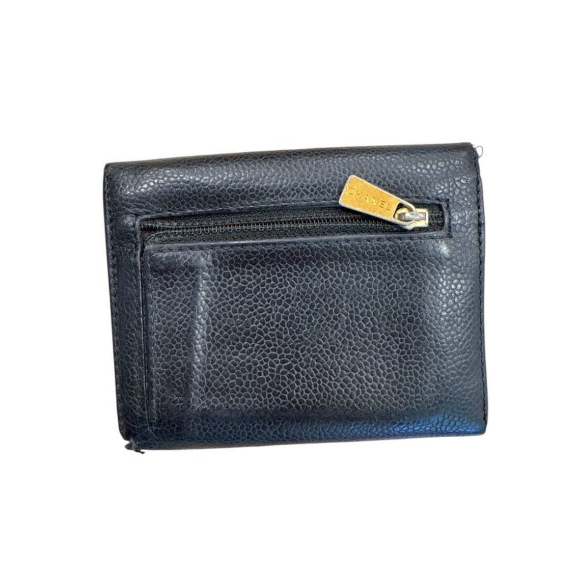 Chanel Black Caviar Leather Wallet