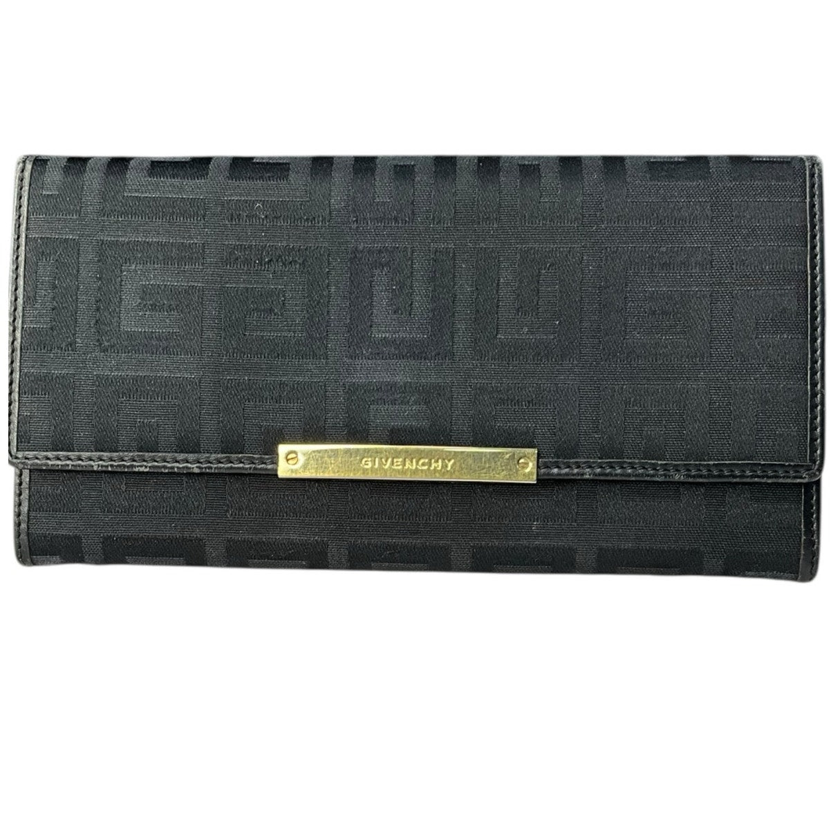 Givenchy Monogram Black Canvas Wallet