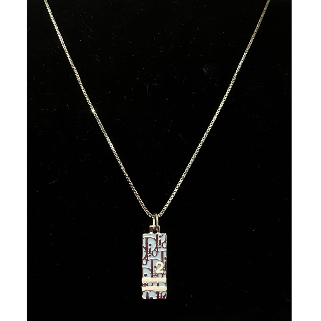 Dior Light Blue Trotter Necklace
