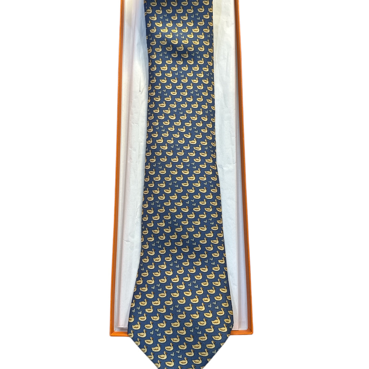 Hermes Yellow Ducklings Necktie - Clairely Amazing