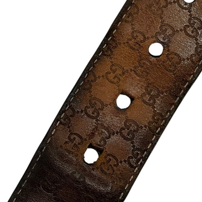 Gucci Black Silver Belt