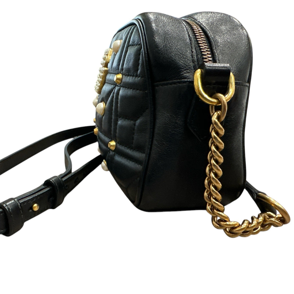 Gucci  Calfskin Matelasse Studded Small Pearly - Clairely Amazing