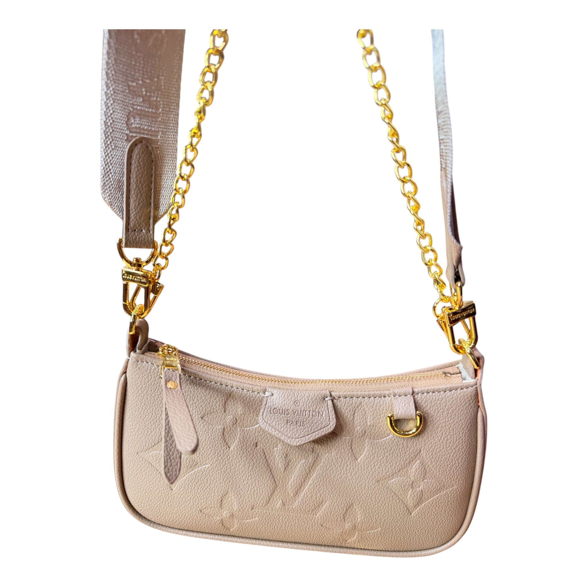 Luxury Monogram Mini Shoulder Bag with Two Interchangeable Straps