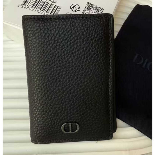 Parfums Black Textured Card Holder Wallet
