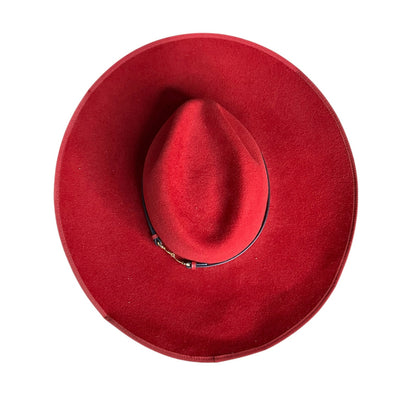 Red Gucci Wool Felt Hat