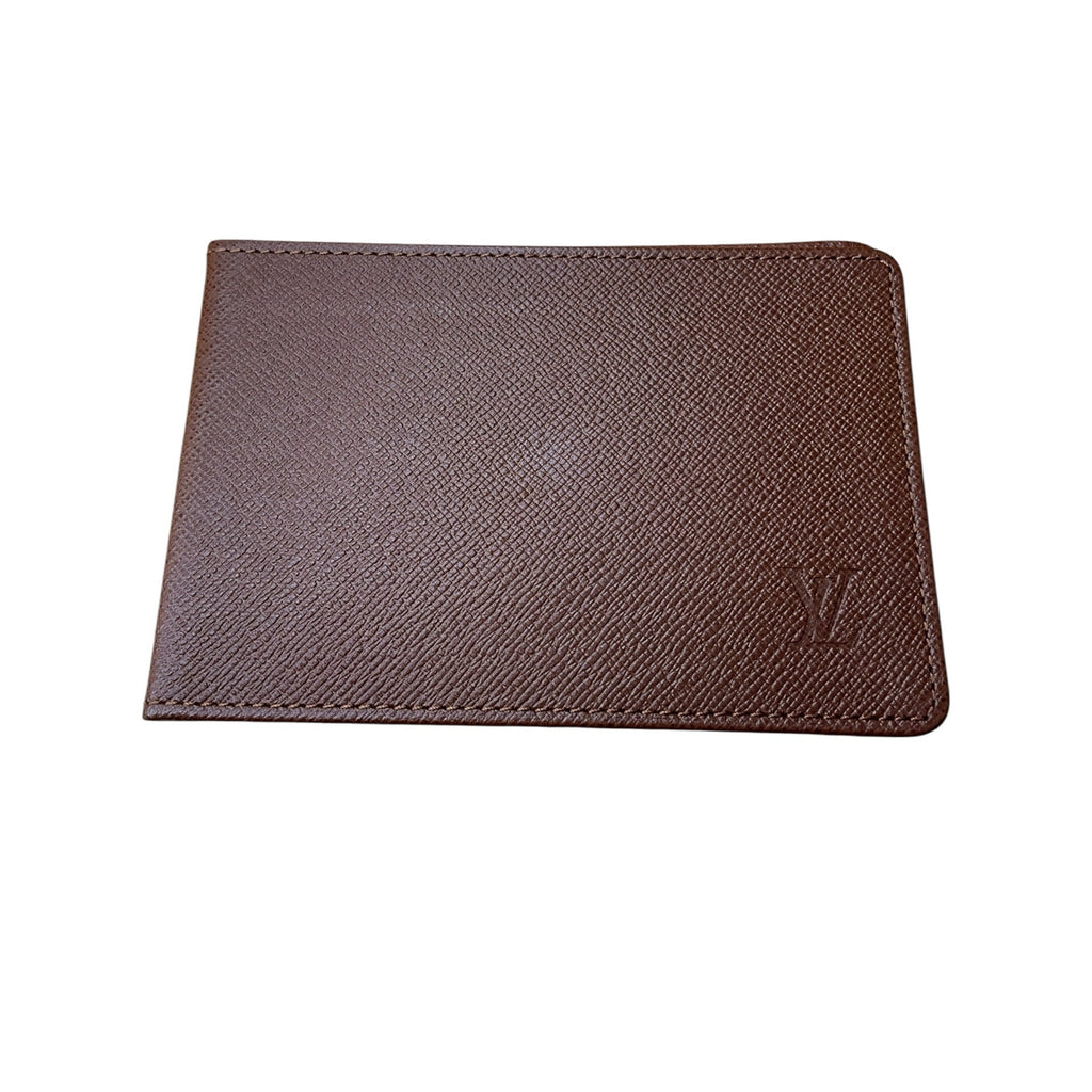 Authentic Louis Vuitton Brown Leather Bifold Wallet