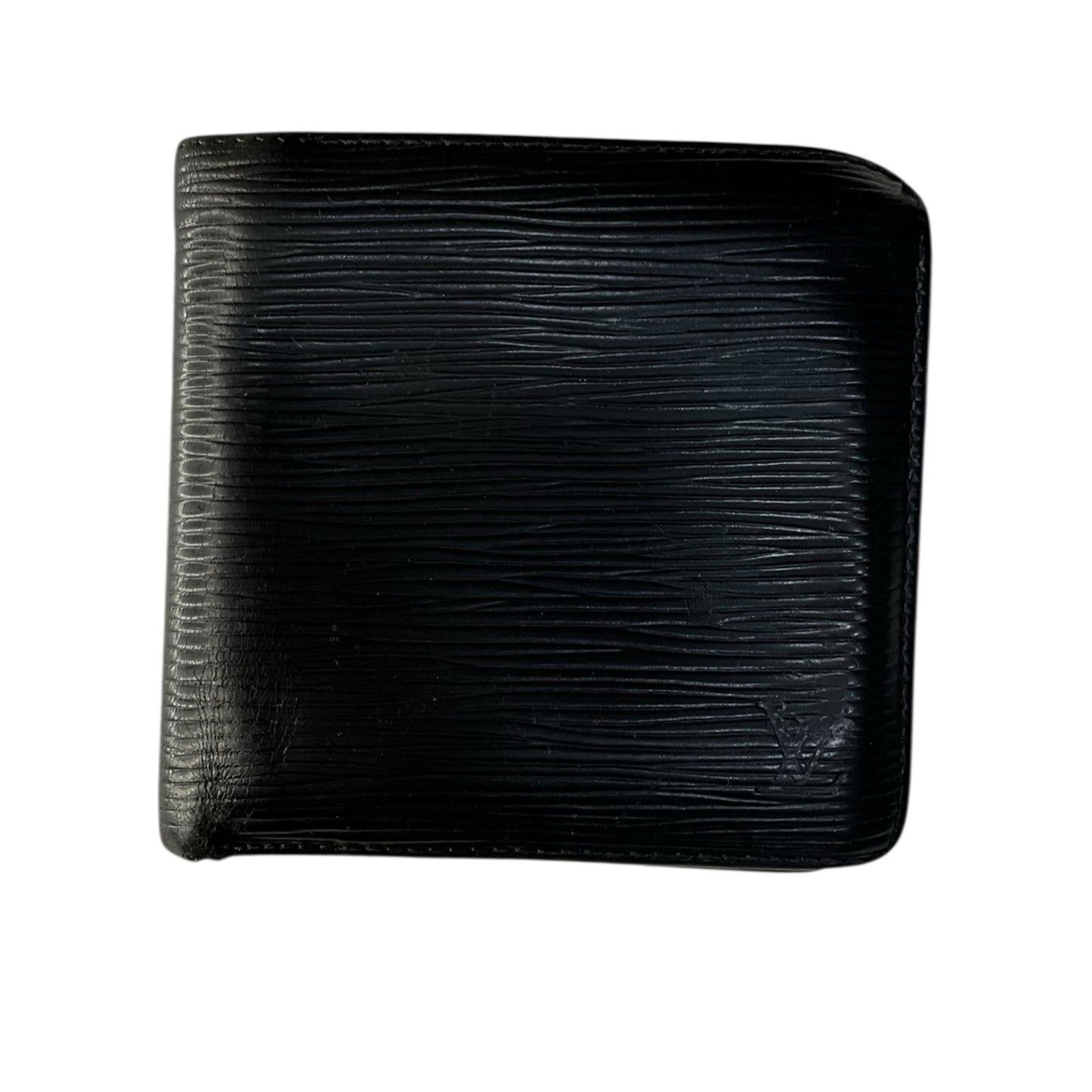 Louis Vuitton Epi Portefeuille Marco Black Leather Bifold Mens Wallet