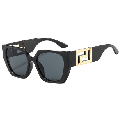 Geometric Statement Oversized Sunglasses – UV400