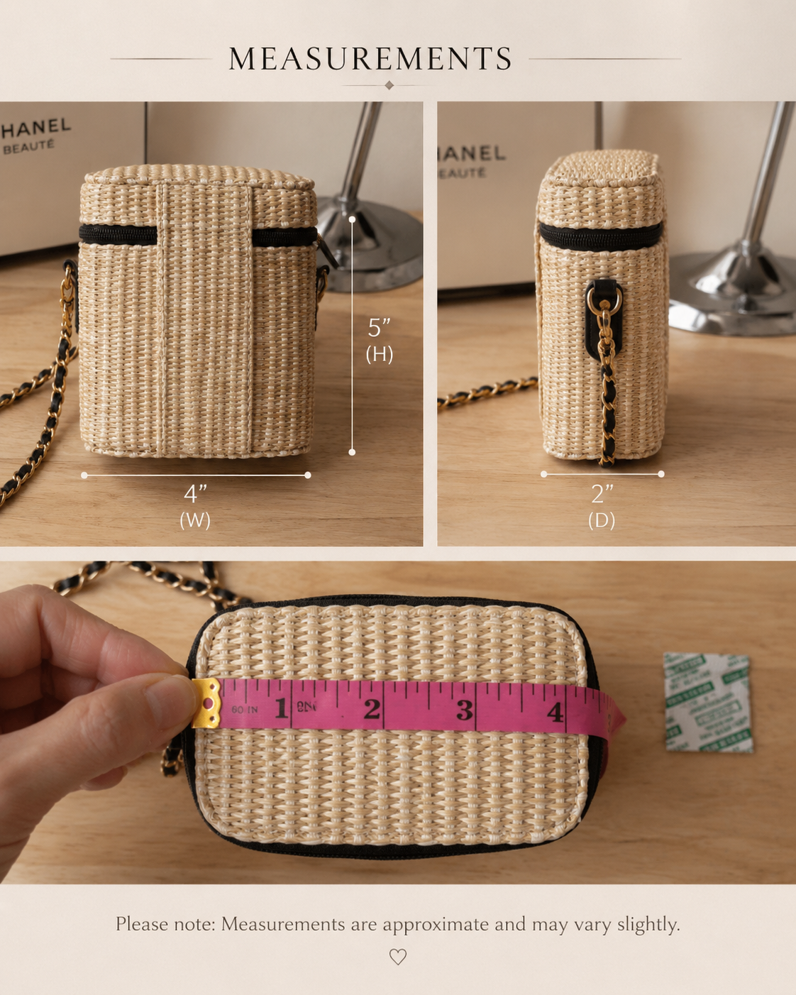 Chanel Beauté Straw Pouch – GWP Summer Cosmetic Case