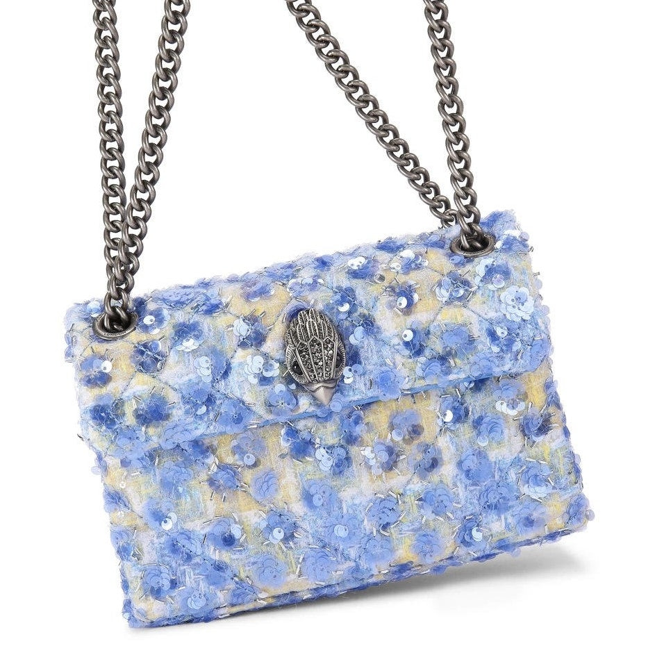 Kurt Geiger 
Mini Kensington crossbody bag with blue sequins