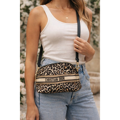 CHRISTIAN DIOR GWP LEOPARD CROSSBODY BAG | ADJUSTABLE STRAP | LIMITED EDITION