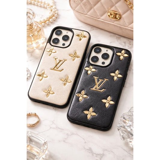 Luxury Monogram Embossed iPhone Case (iPhone 15 Pro)